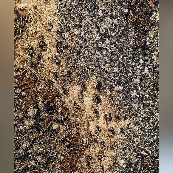 Vintage Cache Fuzzy Animal Pattern Cropped Sweater - Picture 7 of 9